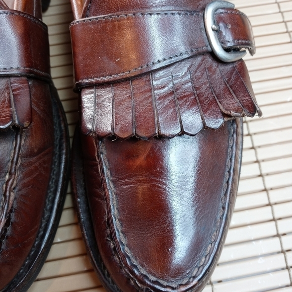 ALLEN EDMONDS Waterbury Brown Sz 11.5 B Men Kiltie Buckle Loafers. 404pem main image 10